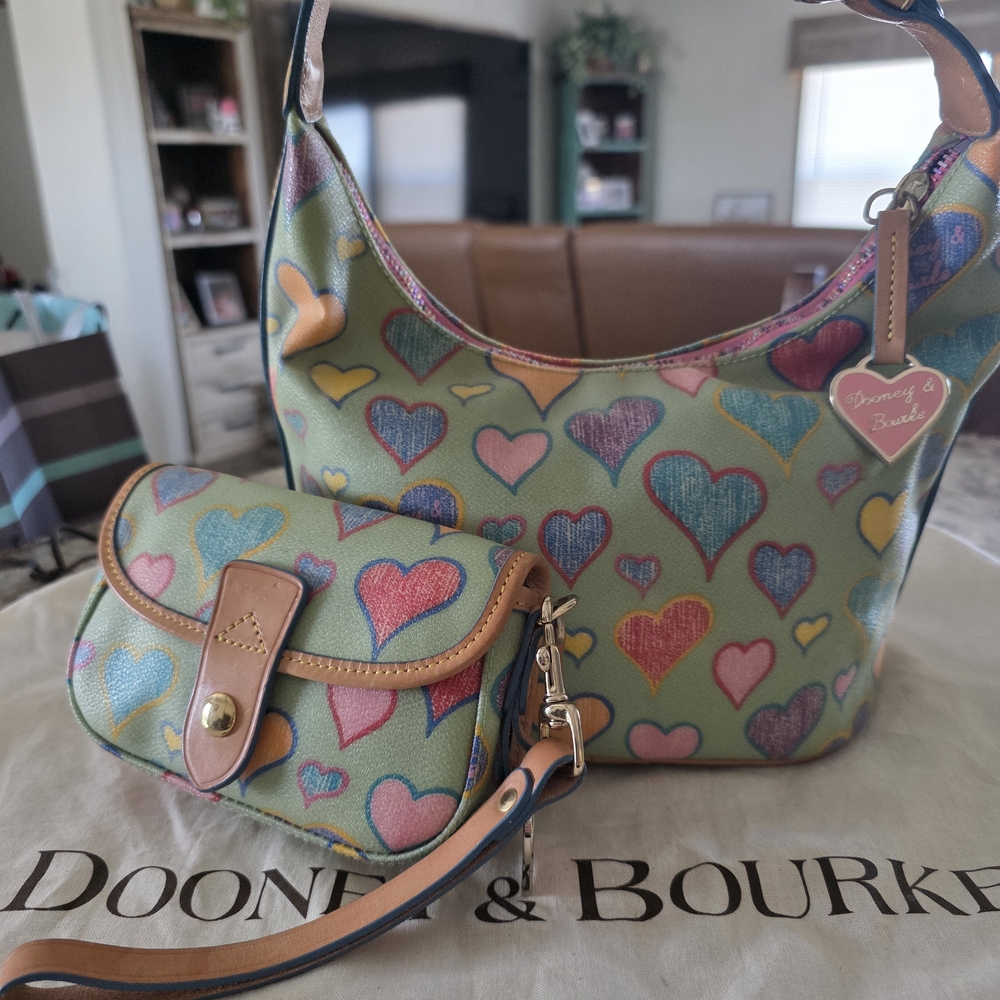 Dooney & Bourke Multicolor Heart Print Bags